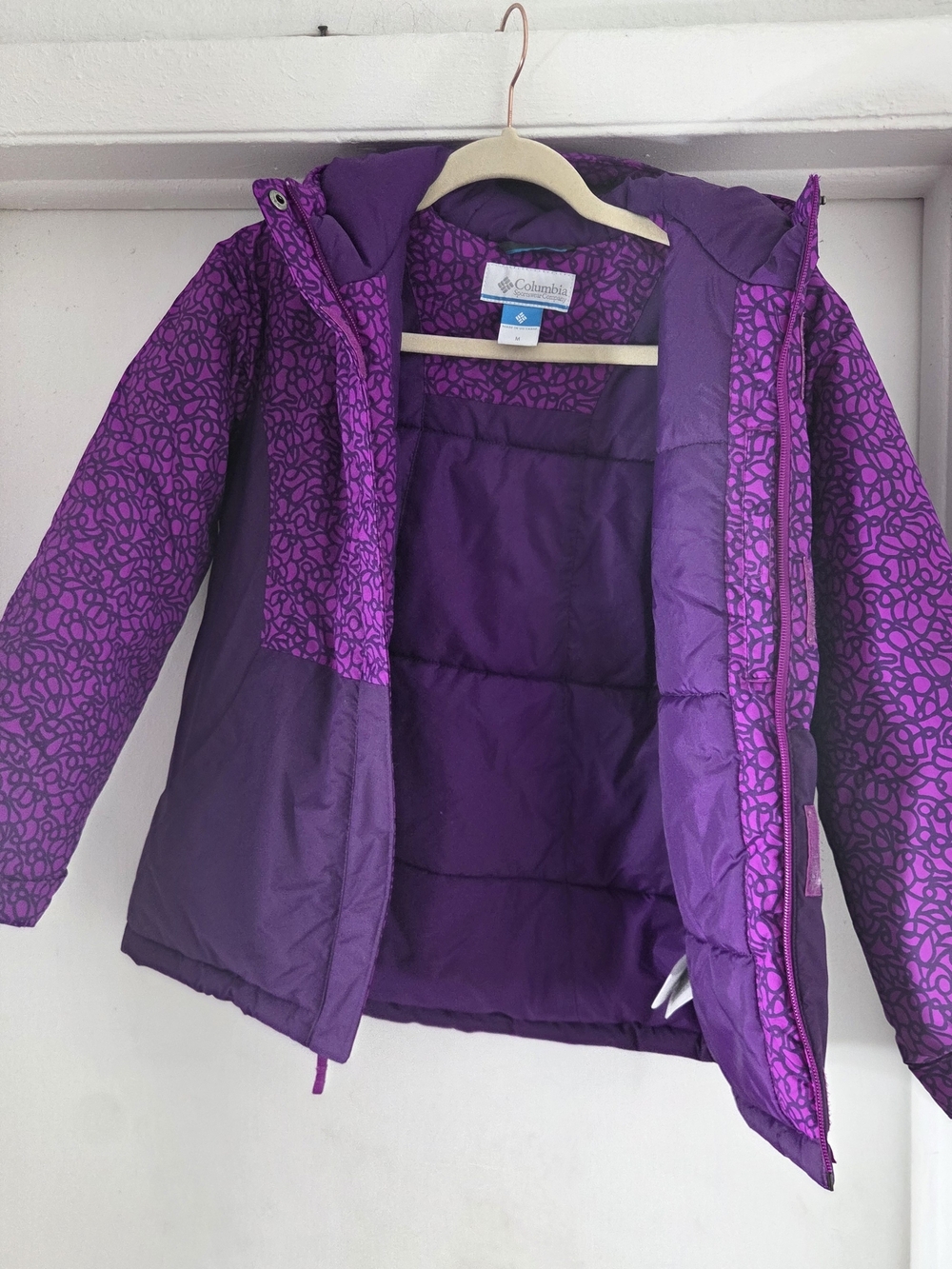 Columbia Girls' Purple Hooded Winter Jacket